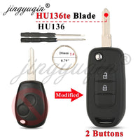 Coque de Clé Renault Pliable Modifiée 2 ou 3 Touches Clio Mégane Duster Kangoo Twingo Sandero Logan Vivaro