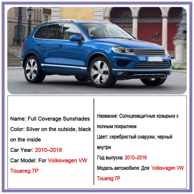 Pare-Soleil Magnétique Volkswagen Touareg 7P 2010-2018