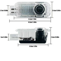 Projecteur Logo de Porte LED Audi 6 Motifs Anneaux RS S line quattro