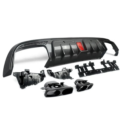 Diffuseur Arrière Aspect Carbone Mercedes Classe C W205 2015-2021