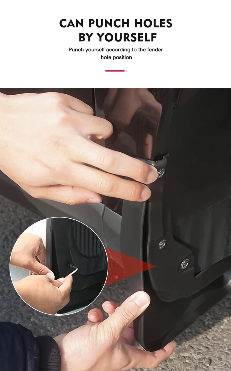 Garde-Boue Nissan Qashqai J11 2014-2021 Jeu de 4 Bavettes Avant et Arrière Anti-Éclaboussures