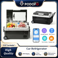 Réfrigérateur de Voiture Podofo 35 L 45 L 55 L Glacière Électrique à Compresseur avec Application et Roues