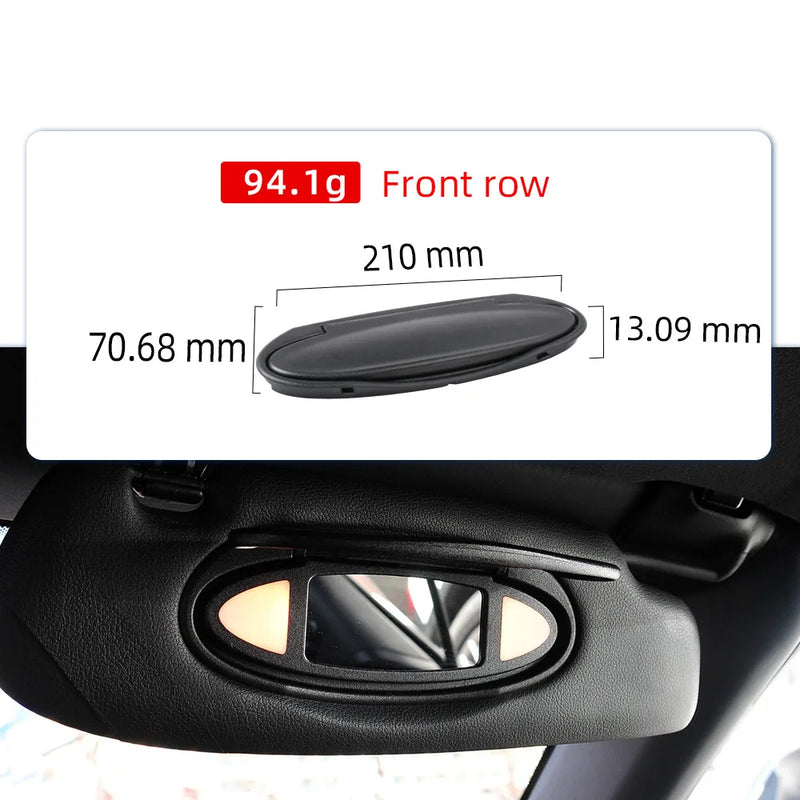 Pare-Soleil Intérieur Noir avec Miroir Porsche 911 996 997