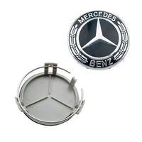 Cache-Moyeux Mercedes AMG W204 W212 W176 75mm — gros plan
