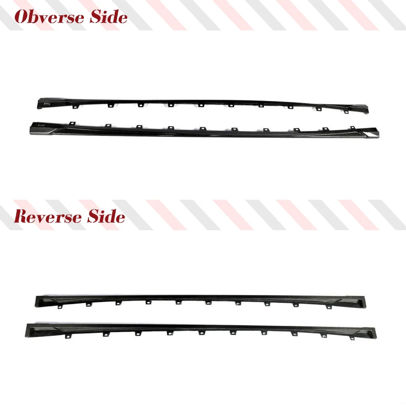 Bas de Caisse Carbone Audi RS3 8Y 8.5Y 2022-2026 Berline et Sportback, Jupes Latérales 2 Pièces
