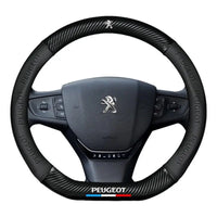 Couvre Volant Peugeot Cuir Nappa Enfilable 38 cm Rond ou Méplat