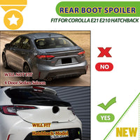 Becquet Toyota Corolla E210 Hatchback 5 Portes 2018-2022 de Coffre Central Noir