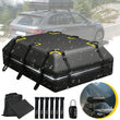 Sac de Toit de Voiture Étanche 132x100x43 cm Coffre Souple avec Serrure à Code