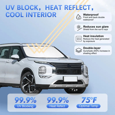 Pare-Soleil Pare-Brise Mitsubishi Outlander Pajero