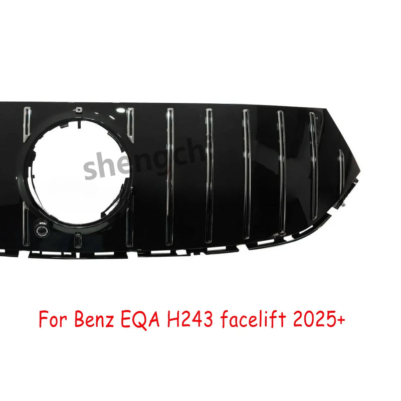 Calandre Mercedes EQA H243 2022-2026 Style GT à Barres Verticales Argent, Avant ou Après Restylage