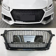 Calandre Avant Nid d'Abeille Style TT RS Audi TT TTS Mk3 8S 2015-2018 Noir Brillant ou Chromée
