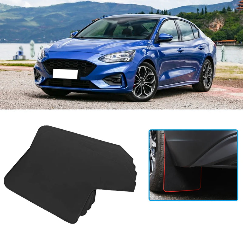 Garde-Boue Universel Voiture 4 Pièces Noir
