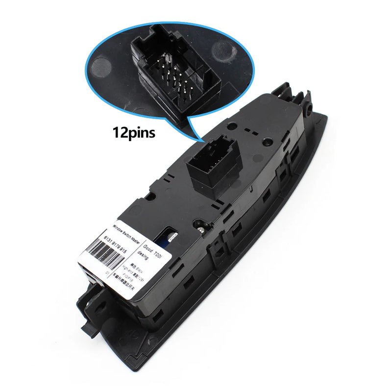 Bouton Lève-Vitre Conducteur BMW Série 7 F01 F02 — gros plan