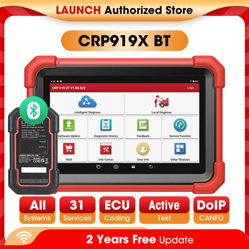 Valise Diagnostic LAUNCH X431 CRP919X BT Bluetooth OBD2