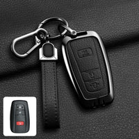 Étui de Protection Clé Toyota C-HR RAV4 Corolla Prius Camry Alliage de Zinc et Cuir