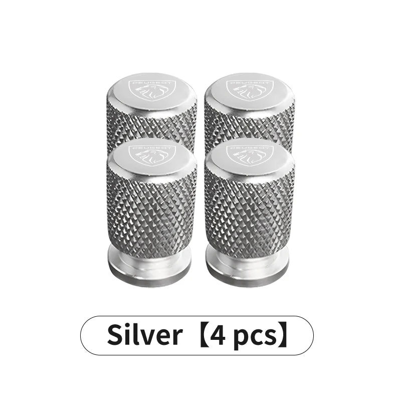 Bouchons de Valve Peugeot 208, 2008, 308, 3008, 5008, 508, Aluminium Anodisé, Lot de 4, 7 Couleurs