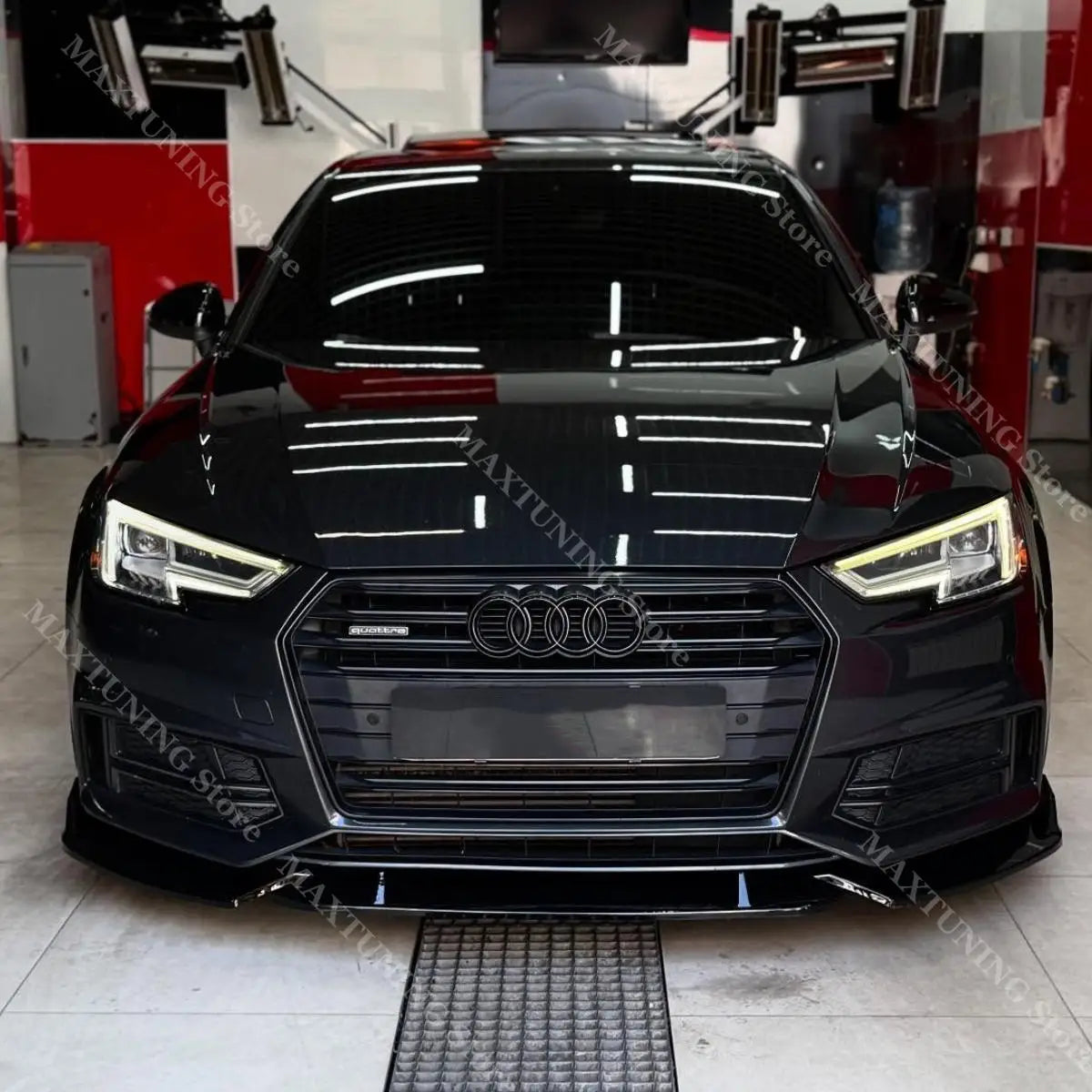 Lame Avant Audi A4 B9 S-Line 2015-2019 Noir Brillant