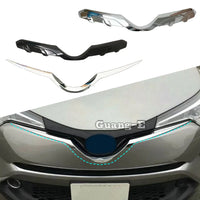 Baguette de Calandre Toyota C-HR 2017-2021 en ABS Chromé, Modèle Fin ou Cache Supérieur Complet