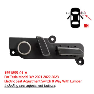 Bouton de Réglage de Siège Tesla Model 3 Y 2017-2023