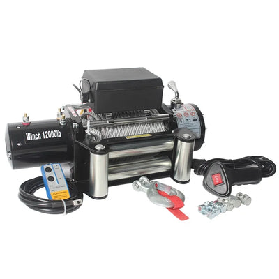 Treuil Électrique 3500 lbs 12V Kit Complet Guide-Câble