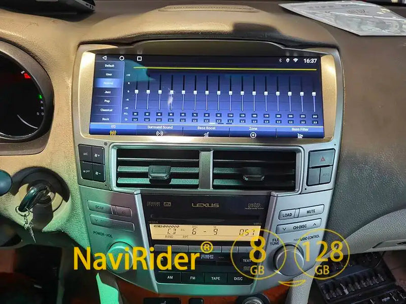 Autoradio Android 14 Écran 12,3 Pouces Lexus RX 300 330 350 400h 2004-2007 CarPlay GPS 4G