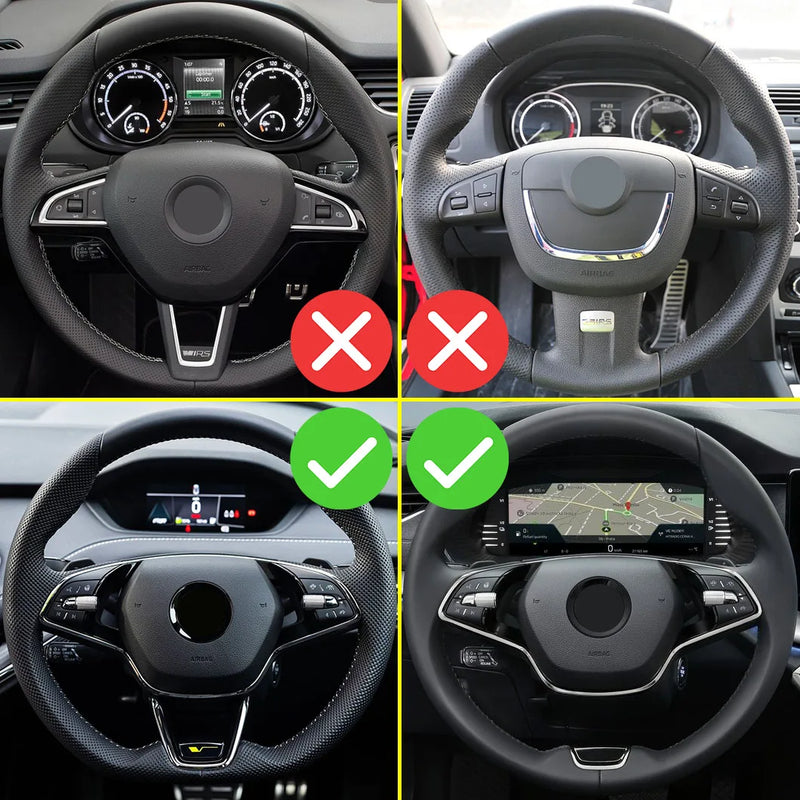 Palettes au Volant Skoda Octavia 4 Kodiaq Superb Enyaq Format Long