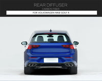 Diffuseur de Pare-Chocs Arrière en Carbone Volkswagen Golf 8 R MK8 2021-2023