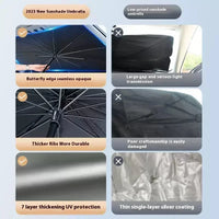 Pare-Soleil Pare-Brise Renault Mégane 2 3 4 Parapluie Pliable Anti-UV Argent ou Holographique