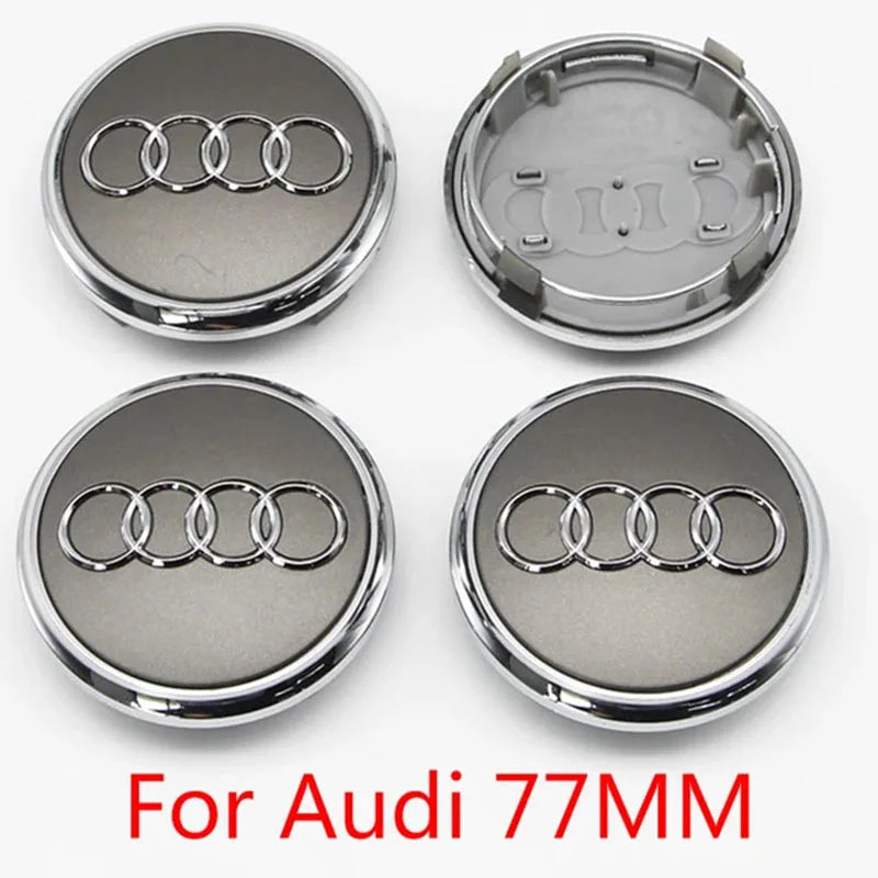 Cache-Moyeux Audi A3 A4 A6 Q5 Q7 60mm 77mm — détail du support