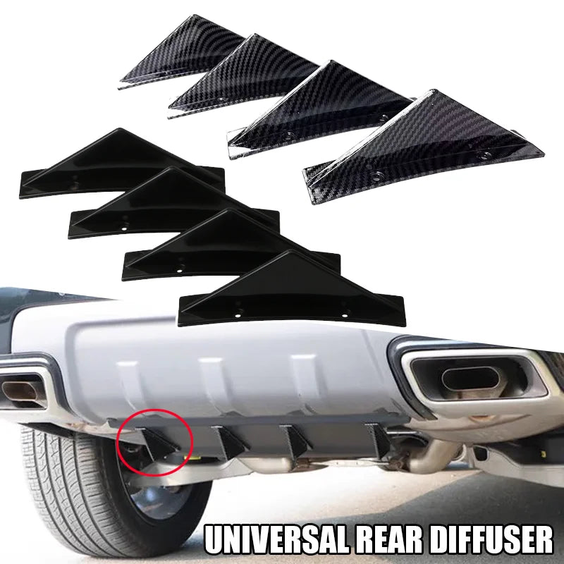 Becquet Diffuseur Arrière Universel Voiture (Lot de 4)