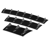 Diffuseur Arrière Universel Aileron Requin 3 Tailles Noir Brillant
