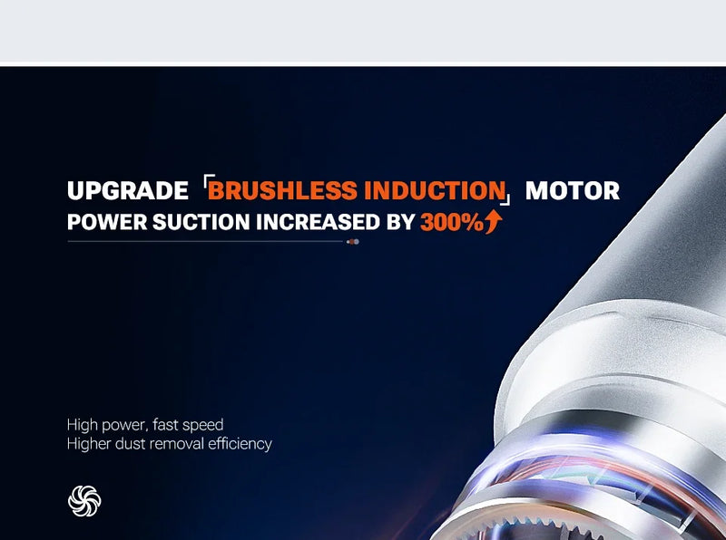 Powerful Cordless Car Vacuum Cleaner and Blower, 2-in-1 Wet and Dry
