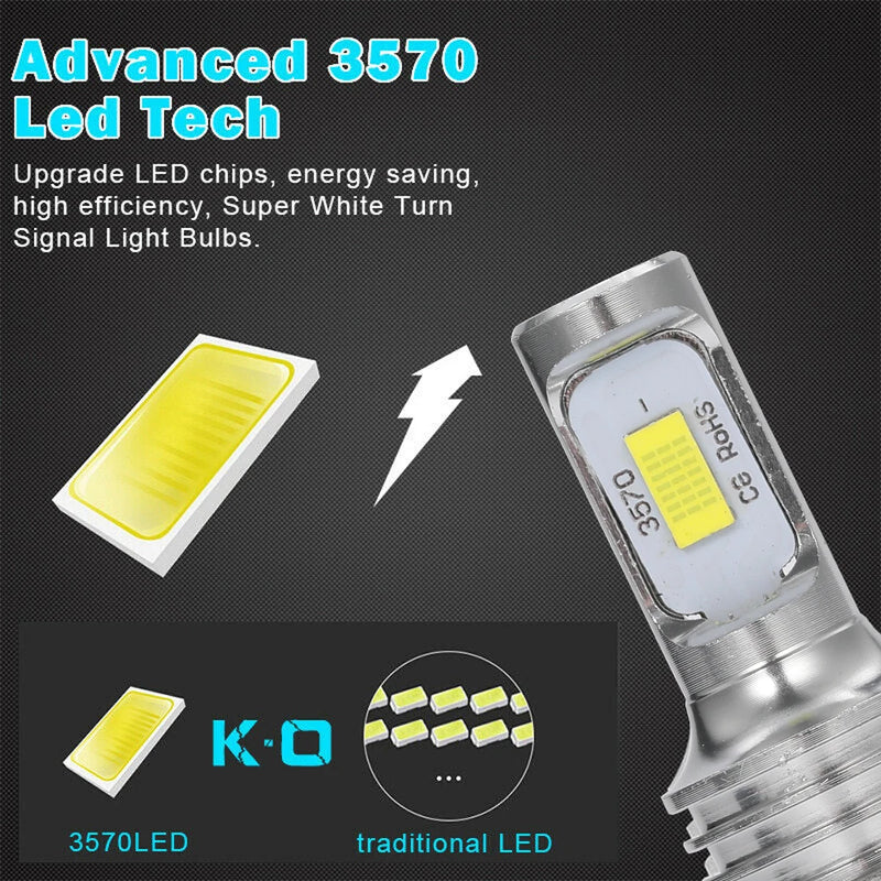 Ampoules LED CSP 80W H7 H4 6000K