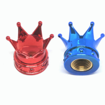 Bouchons de Valve Universels Couronne Métal Anti-Poussière