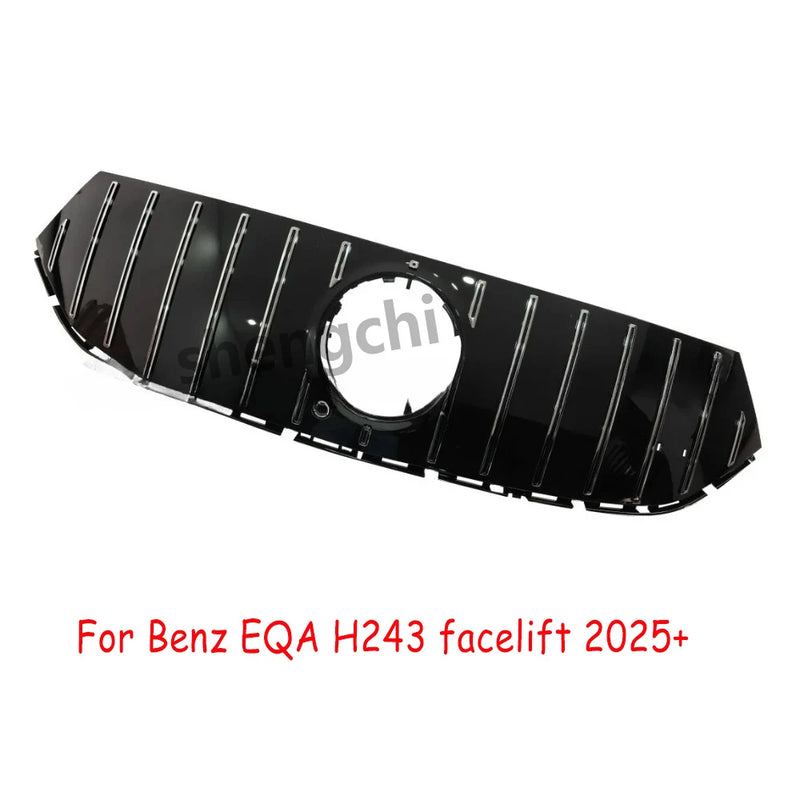 Calandre Mercedes EQA H243 2022-2026 Style GT à Barres Verticales Argent, Avant ou Après Restylage