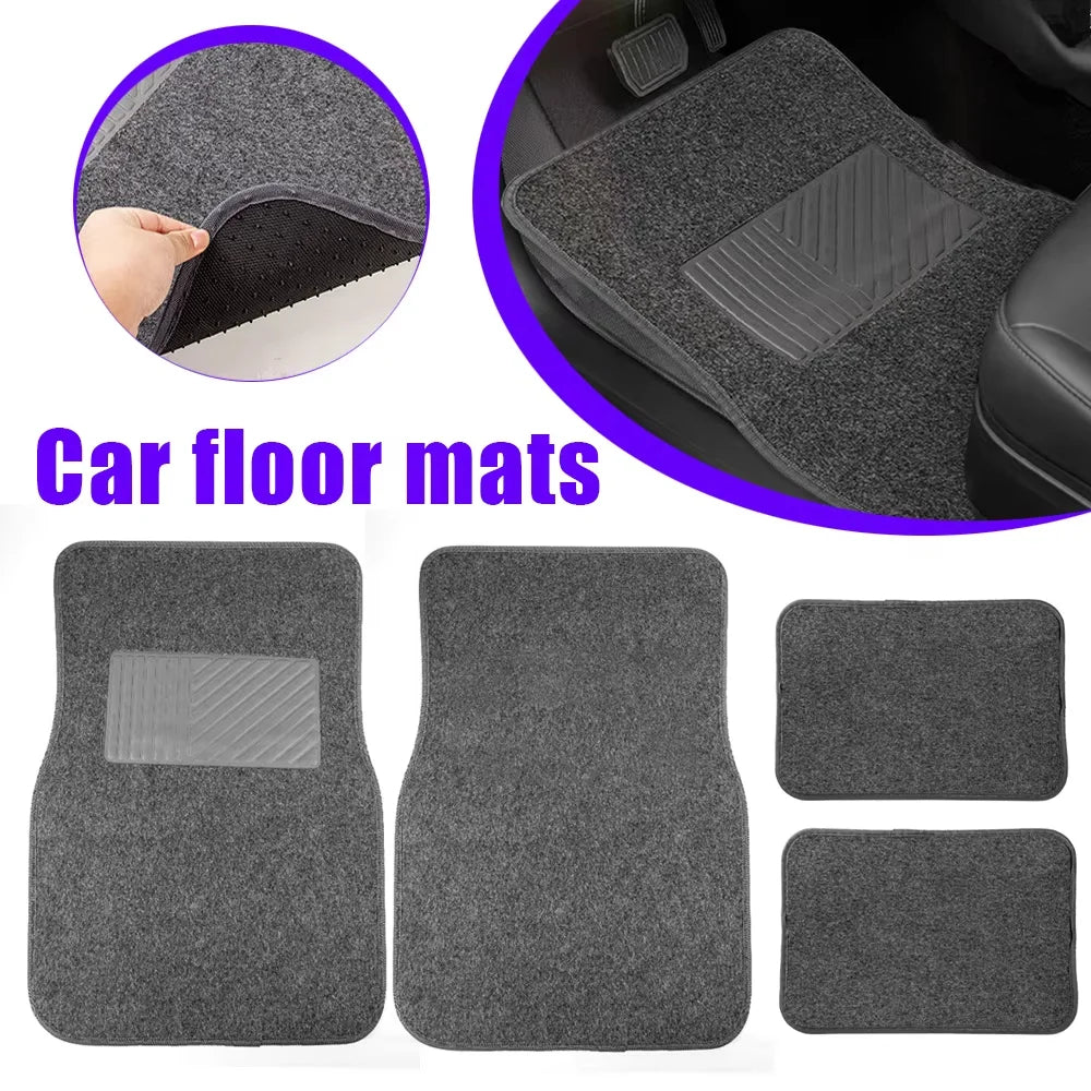 Tapis de Sol Voiture Universels 4 Pièces Antidérapants