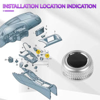 Bouton de Commande Multimédia MMI Audi A4 B8 A5 Q5 — vue de profil