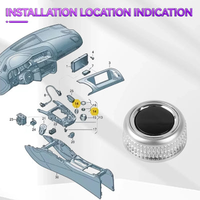 Bouton de Commande Multimédia MMI Audi A4 B8 A5 Q5