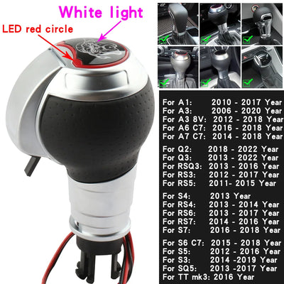 Pommeau de Vitesse LED Audi A3 A6 A7 Q3 RS