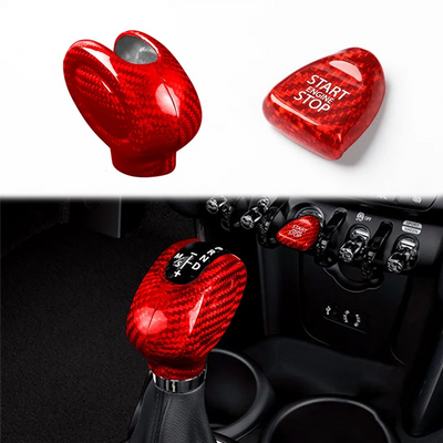 Cache Pommeau de Vitesse Carbone Mini Cooper