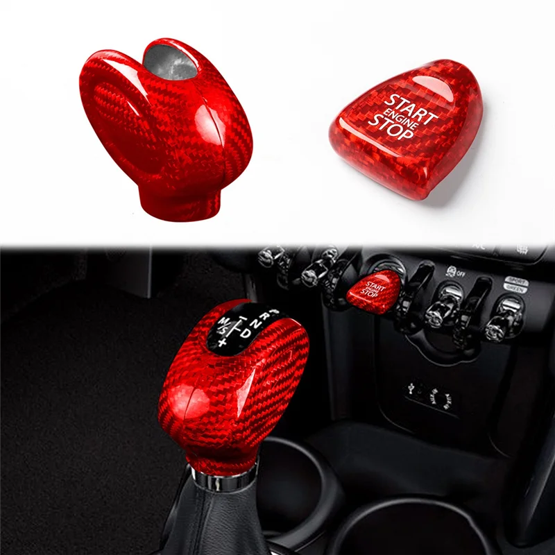 Cache Pommeau de Vitesse Carbone Mini Cooper