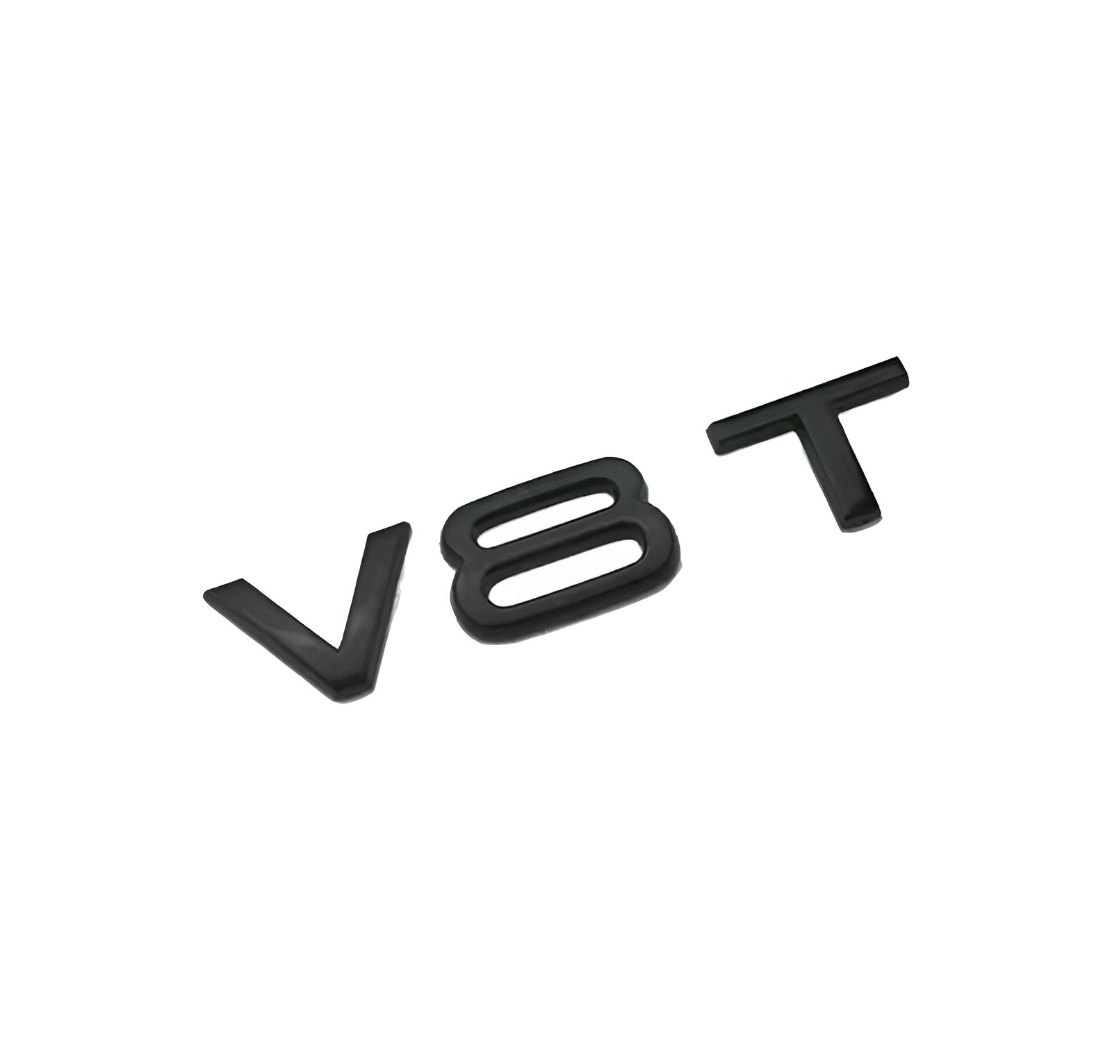 Emblème aile V8T Audi noir brillant