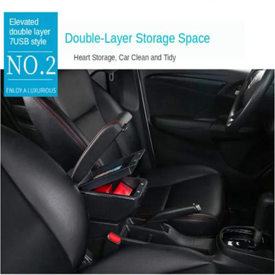 Accoudoir Central Chevrolet Spark 3 Aveo T200 Boîte de Rangement - packshot studio - Becquet Voiture
