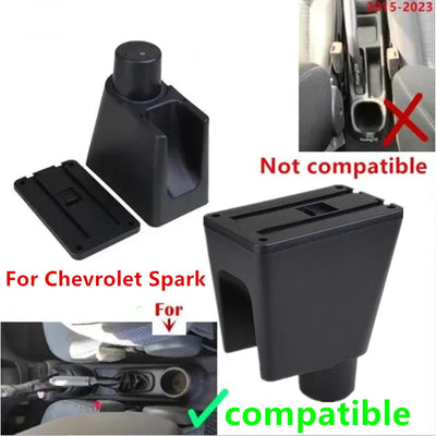Accoudoir Central Chevrolet Spark 3 Aveo T200 Boîte de Rangement - vue de profil - Becquet Voiture
