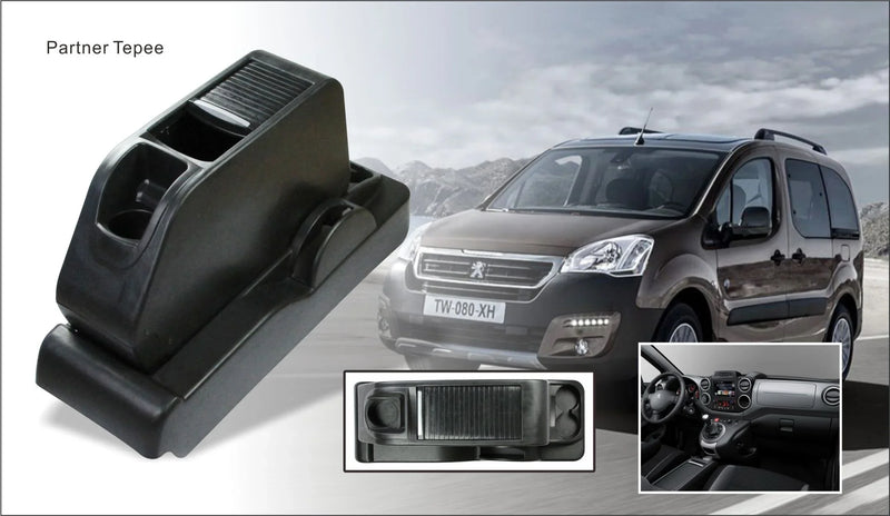 Accoudoir Central Citroën Berlingo 2010-2019 Boîte de Rangement - vue arrière - Becquet Voiture