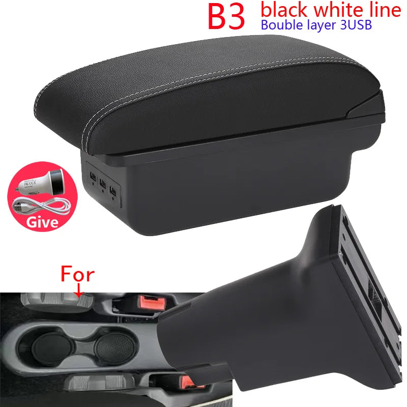 Accoudoir Central Fiat 500 2012-2025 - vue de dessus - Becquet Voiture