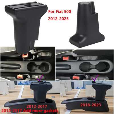 Accoudoir Central Fiat 500 2012-2025 - vue de profil - Becquet Voiture