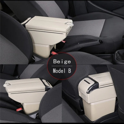 Accoudoir Central Fiat Cronos 500 Boîte de Rangement USB - détail du montage 2 - Becquet Voiture