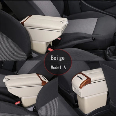 Accoudoir Central Fiat Cronos 500 Boîte de Rangement USB - en situation - Becquet Voiture