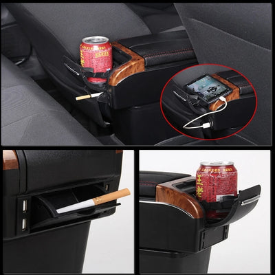 Accoudoir Central Fiat Cronos 500 Boîte de Rangement USB - packshot studio - Becquet Voiture